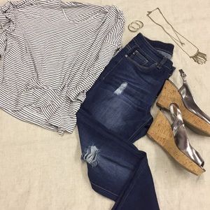 Kancan Estilo Destroyed high waisted skinny jeans